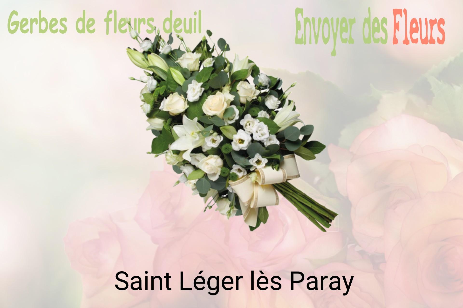 Gerbe de fleurs de deuil livrée à Saint-Léger-lès-Paray